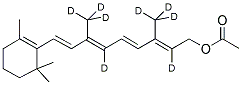 VITAMIN A ACETATE (10,14,19,19,19,20,20,20-D8) 结构式