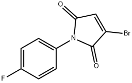 3-溴-1-(4-氟苯基)吡咯-2,5-二酮 结构式