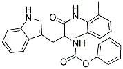 PHENYL 1-(2,6-DIMETHYLPHENYLAMINO)-3-(1H-INDOL-3-YL)-1-OXOPROPAN-2-YLCARBAMATE 结构式