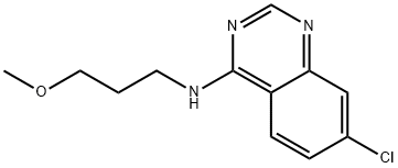 7-CHLORO-N-(3-METHOXYPROPYL)-4-QUINAZOLINAMINE 结构式