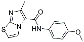 N-(4-METHOXYPHENYL)-6-METHYLIMIDAZO[2,1-B][1,3]THIAZOLE-5-CARBOXAMIDE 结构式