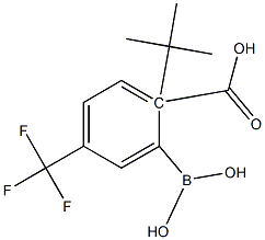 T-BUTYL-4'-(TRIFLUOROMETHYL)BENZOATE-2'-BORONIC ACID 结构式