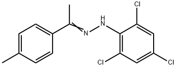 1-(4-METHYLPHENYL)-1-ETHANONE N-(2,4,6-TRICHLOROPHENYL)HYDRAZONE 结构式