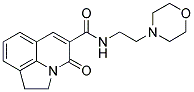 1,2-DIHYDRO-N-(2-MORPHOLINOETHYL)-4-OXO-PYRROLO[3,2,1-IJ]QUINOLINE-5-CARBOXAMIDE 结构式