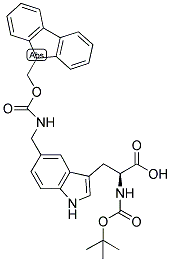 BOC-L-TRP(5-CH2NH-FMOC) 结构式