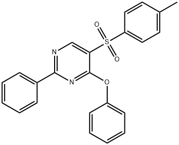 4-METHYLPHENYL 4-PHENOXY-2-PHENYL-5-PYRIMIDINYL SULFONE 结构式