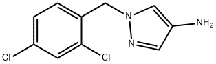 1-(2,4-DICHLORO-BENZYL)-1H-PYRAZOL-4-YLAMINE 结构式