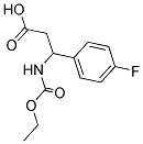 3-ETHOXYCARBONYLAMINO-3-(4-FLUORO-PHENYL)-PROPIONIC ACID 结构式