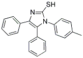 1-(4-METHYLPHENYL)-4,5-DIPHENYL-1H-IMIDAZOLE-2-THIOL 结构式