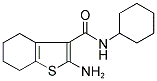 2-氨基-N-环己基-4,5,6,7-四氢苯并噻吩-3-甲酰胺 结构式