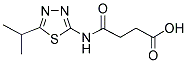 4-((5-ISOPROPYL-1,3,4-THIADIAZOL-2-YL)AMINO)-4-OXOBUTANOIC ACID 结构式