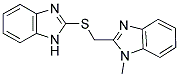 2-[(1H-BENZIMIDAZOL-2-YLTHIO)METHYL]-1-METHYL-1H-BENZIMIDAZOLE 结构式