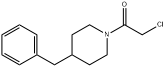 1-(4-BENZYL-PIPERIDIN-1-YL)-2-CHLORO-ETHANONE 结构式