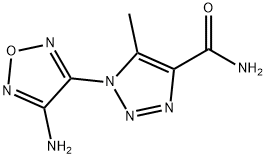 1-(4-氨基-1,2,5-噁二唑-3-基)-5-甲基-1H-1,2,3-三唑-4-甲酰胺 结构式