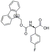 (R)-N-FMOC-4-FLUOROPHENYLGLYCINE 结构式