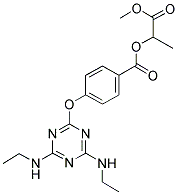 1-METHOXY-1-OXOPROPAN-2-YL 4-(4,6-BIS(ETHYLAMINO)-1,3,5-TRIAZIN-2-YLOXY)BENZOATE 结构式