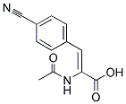 2-Acetamido-(Z)-[p-cyanocinnamic acid] 结构式