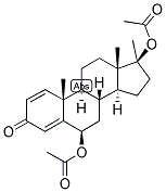 1,4-ANDROSTADIEN-17-ALPHA-METHYL-6-BETA, 17-BETA-DIOL-3-ONE DIACETATE 结构式