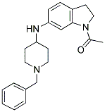 1-Acetyl-N-(1-benzylpiperidin-4-yl)-indolin-6-amine 结构式