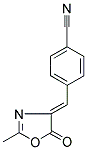 (Z)-[4-p-Cyanophenylmethylene]-2-methyl-oxazol-5-one 结构式