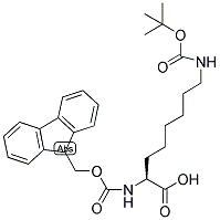 (S)-A-FMOC-8-BOCAMINO-OCTANOIC ACID 结构式