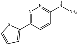 哒嗪,3-肼基-6-(2-噻吩)- 结构式