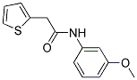 N-(3-METHOXYPHENYL)-2-(2-THIENYL)ETHANAMIDE 结构式
