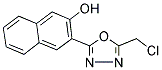 3-[5-(Chloromethyl)-1,3,4-oxadiazol-2-yl]-2-naphthol 结构式