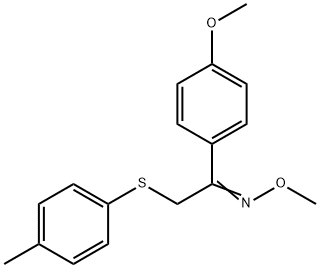 1-(4-METHOXYPHENYL)-2-[(4-METHYLPHENYL)SULFANYL]-1-ETHANONE O-METHYLOXIME 结构式