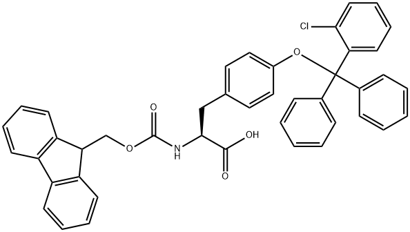 FMOC-TYR(2-CLTRT)-OH 结构式