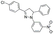 3-(4-CHLOROPHENYL)-1-(3-NITROPHENYL)-5-PHENYL-4,5-DIHYDRO-1H-PYRAZOLE 结构式