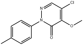 5-CHLORO-4-METHOXY-2-(4-METHYLPHENYL)-3(2H)-PYRIDAZINONE 结构式