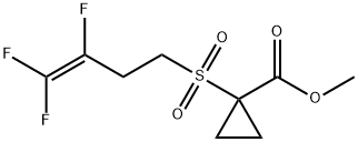 METHYL 1-[(3,4,4-TRIFLUORO-3-BUTENYL)SULFONYL]CYCLOPROPANECARBOXYLATE 结构式