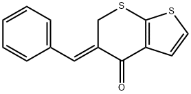 5-[(Z)-PHENYLMETHYLIDENE]-4H-THIENO[2,3-B]THIOPYRAN-4(6H)-ONE 结构式