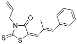 (5E)-3-ALLYL-5-[(2E)-2-METHYL-3-PHENYLPROP-2-ENYLIDENE]-2-THIOXO-1,3-THIAZOLIDIN-4-ONE 结构式