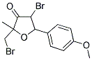 4-BROMO-2-(BROMOMETHYL)-5-(4-METHOXYPHENYL)-2-METHYLDIHYDROFURAN-3(2H)-ONE 结构式