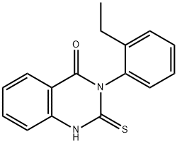 3-(2-乙基苯基)-2-硫烷基-3,4-二氢喹唑啉-4-酮 结构式