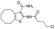 2-[(4-CHLOROBUTANOYL)AMINO]-4,5,6,7,8,9-HEXAHYDROCYCLOOCTA[B]THIOPHENE-3-CARBOXAMIDE 结构式