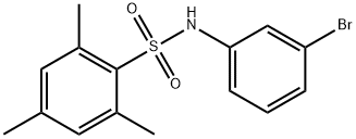 (3-BROMOPHENYL)((2,4,6-TRIMETHYLPHENYL)SULFONYL)AMINE 结构式