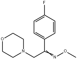1-(4-FLUOROPHENYL)-2-MORPHOLINO-1-ETHANONE O-METHYLOXIME 结构式