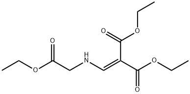 DIETHYL 2-([(2-ETHOXY-2-OXOETHYL)AMINO]METHYLENE)MALONATE 结构式