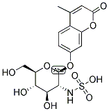 4-METHYLUMBELLIFERYL 2-SULFAMINO-2-DEOXY-A-D-GLUCOPYRANOSIDE 结构式