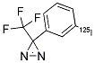 3-(TRIFLUOROMETHYL)-3-(M-[125I]-IODOPHENYL)DIAZIRINE 结构式