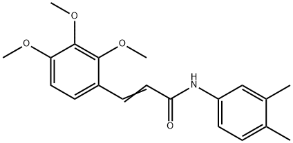N-(3,4-DIMETHYLPHENYL)-3-(2,3,4-TRIMETHOXYPHENYL)ACRYLAMIDE 结构式