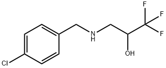 3-((4-氯苄基)氨基)-1,1,1-三氟丙烷-2-醇 结构式