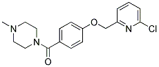 1-[4-((6-CHLOROPYRIDIN-2-YL)METHOXY)BENZOYL]-4-METHYLPIPERAZINE 结构式