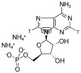 Adenosine-2,8-3H 5'-monophosphate diammonium salt 结构式