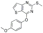 4-(4-METHOXYPHENOXY)-2-(METHYLSULFANYL)THIENO[3,2-D]PYRIMIDINE 结构式