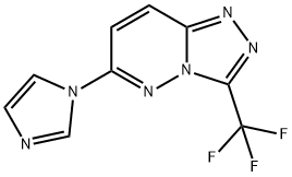 6-(1H-IMIDAZOL-1-YL)-3-(TRIFLUOROMETHYL)[1,2,4]TRIAZOLO[4,3-B]PYRIDAZINE 结构式