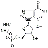 INOSINE-(8-14C) 5'-MONOPHOSPHATE DIAMMONIUM SALT 结构式